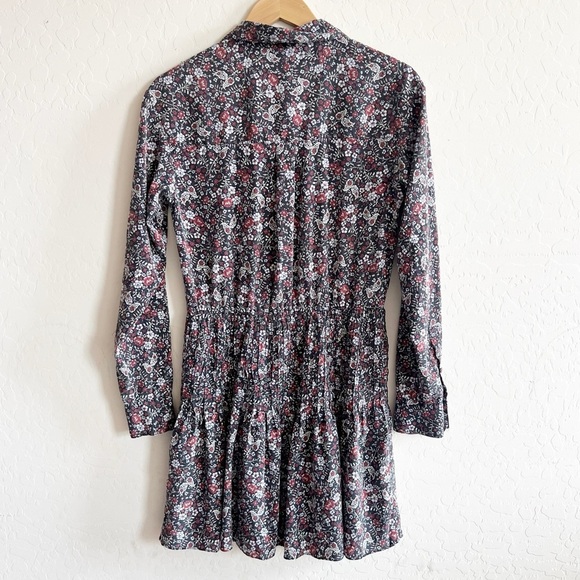 Veronica Beard Rory Floral Print Silk Dress - Picture 4 of 10